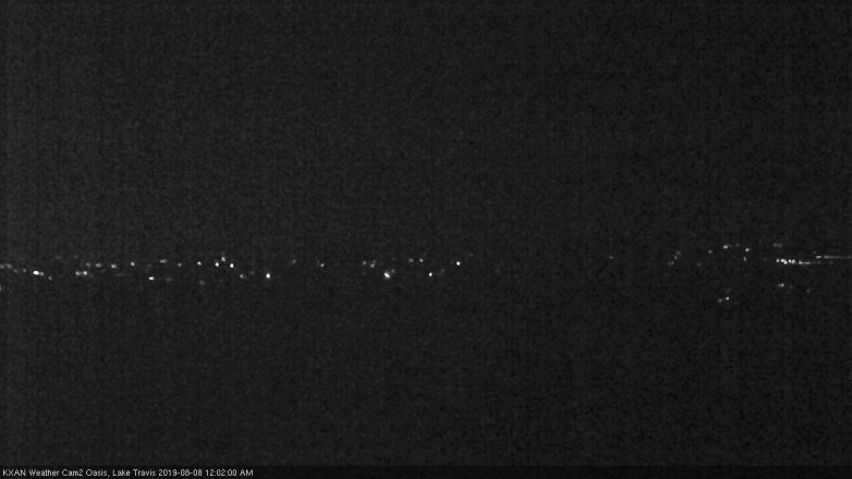 Lake Travis webcam, August 7, 2019 11:05 PM CT