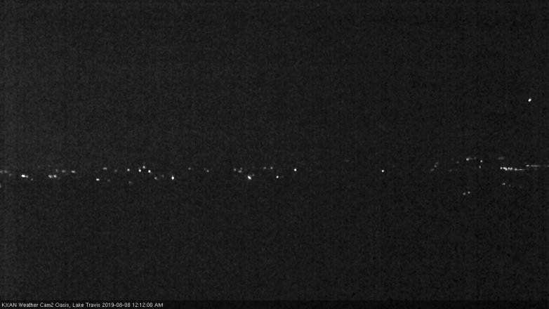 Lake Travis webcam, August 7, 2019 11:15 PM CT