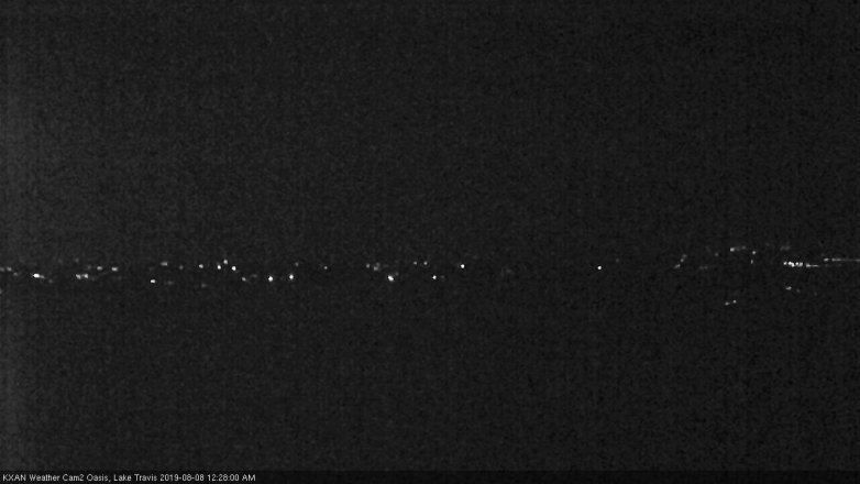 Lake Travis webcam, August 7, 2019 11:30 PM CT