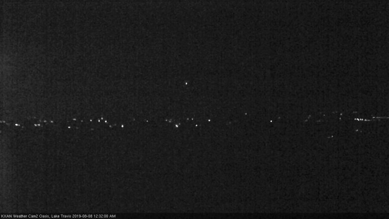 Lake Travis webcam, August 7, 2019 11:35 PM CT
