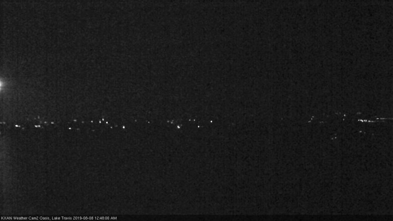 Lake Travis webcam, August 7, 2019 11:50 PM CT