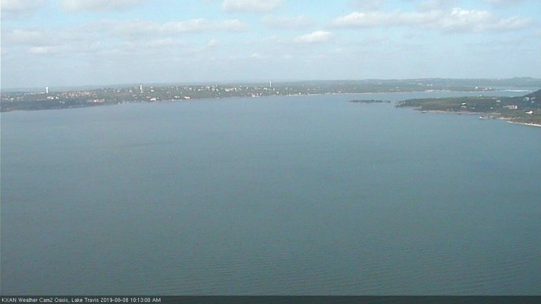 Lake Travis webcam, August 8, 2019 9:15 AM CT