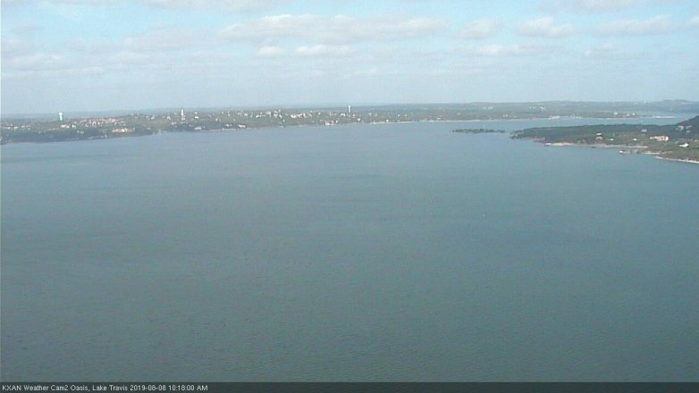 Lake Travis webcam, August 8, 2019 9:20 AM CT