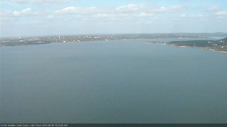 Lake Travis webcam, August 8, 2019 9:25 AM CT