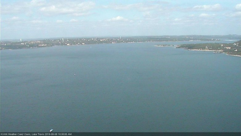 Lake Travis webcam, August 8, 2019 9:40 AM CT