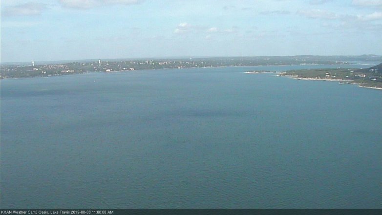 Lake Travis webcam, August 8, 2019 10:10 AM CT