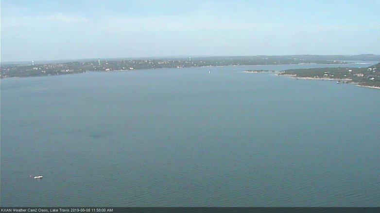 Lake Travis webcam, August 8, 2019 11:00 AM CT