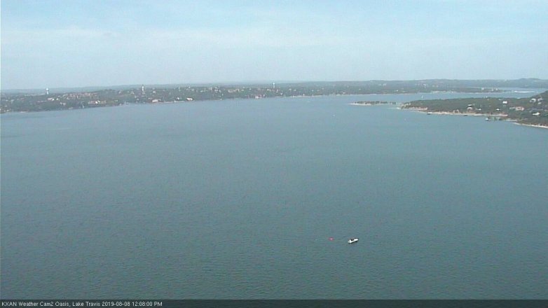 Lake Travis webcam, August 8, 2019 11:10 AM CT