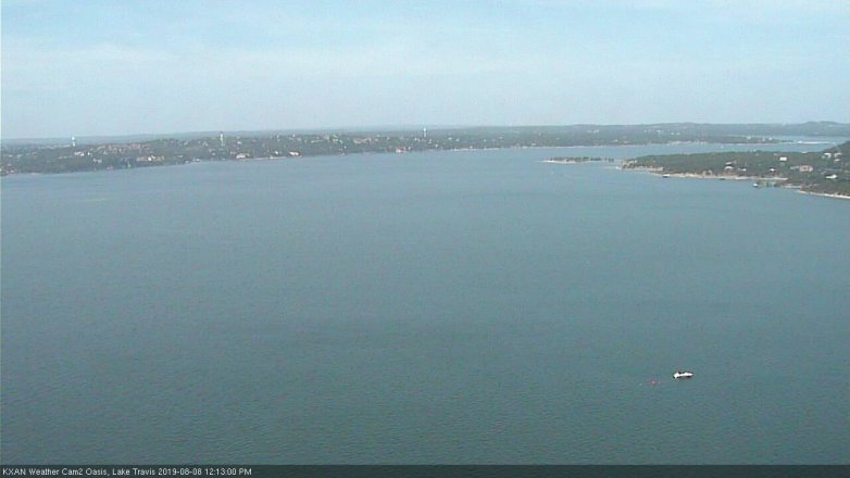 Lake Travis webcam, August 8, 2019 11:15 AM CT
