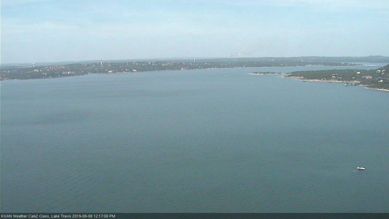 Lake Travis webcam, August 8, 2019 11:20 AM CT