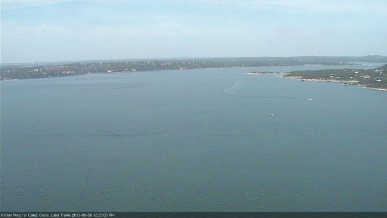 Lake Travis webcam, August 8, 2019 11:25 AM CT