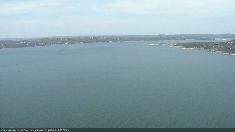 Lake Travis webcam, August 8, 2019 11:55 AM CT