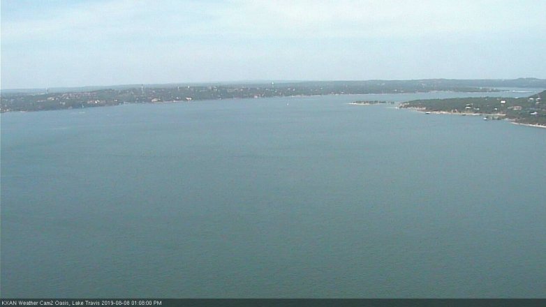 Lake Travis webcam, August 8, 2019 12:10 PM CT