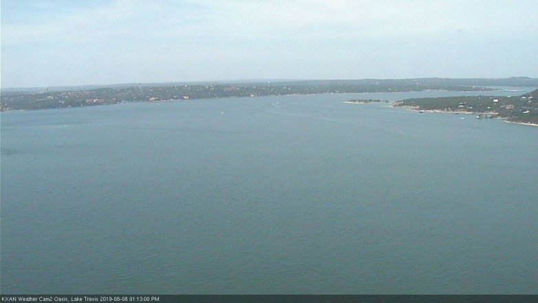Lake Travis webcam, August 8, 2019 12:15 PM CT