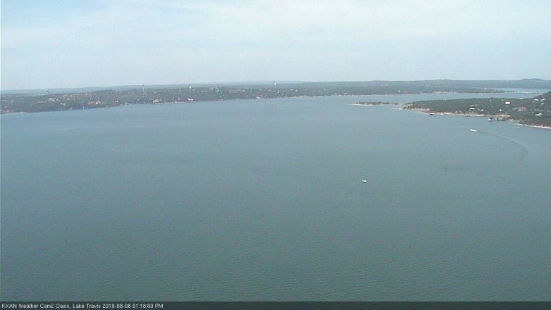 Lake Travis webcam, August 8, 2019 12:20 PM CT