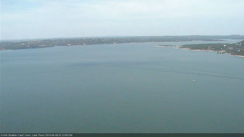 Lake Travis webcam, August 8, 2019 12:25 PM CT