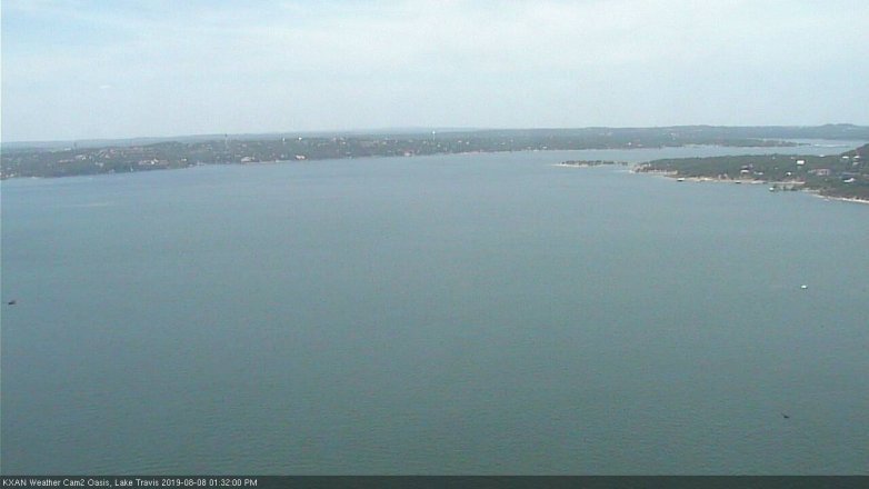 Lake Travis webcam, August 8, 2019 12:35 PM CT
