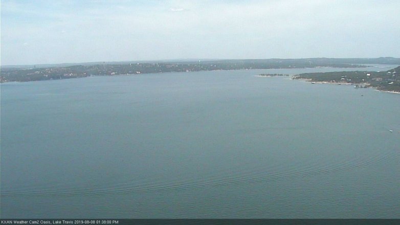 Lake Travis webcam, August 8, 2019 12:40 PM CT