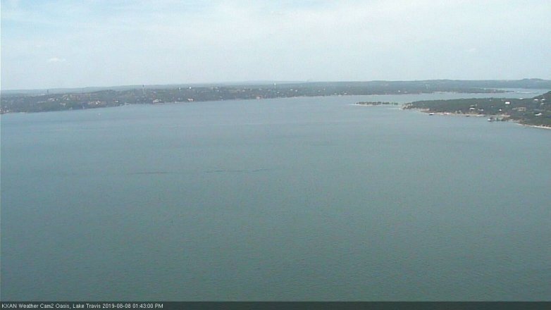 Lake Travis webcam, August 8, 2019 12:45 PM CT