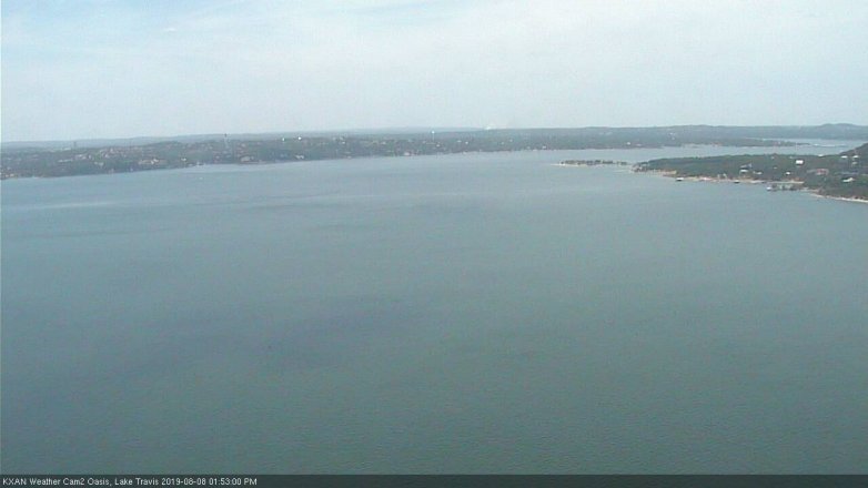Lake Travis webcam, August 8, 2019 12:55 PM CT