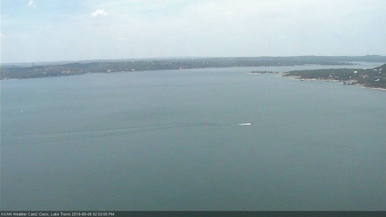 Lake Travis webcam, August 8, 2019 1:05 PM CT
