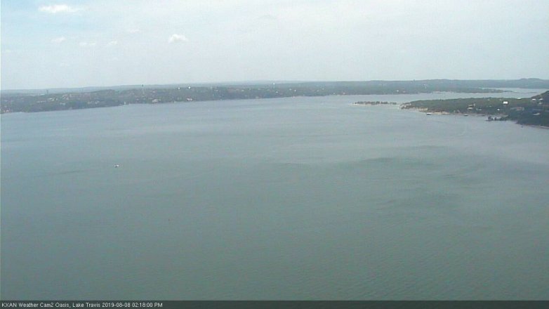 Lake Travis webcam, August 8, 2019 1:20 PM CT