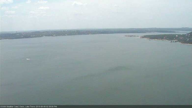 Lake Travis webcam, August 8, 2019 1:40 PM CT