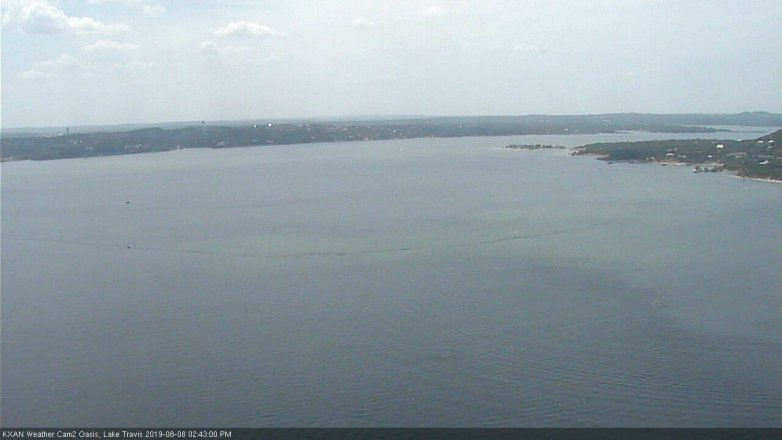 Lake Travis webcam, August 8, 2019 1:45 PM CT