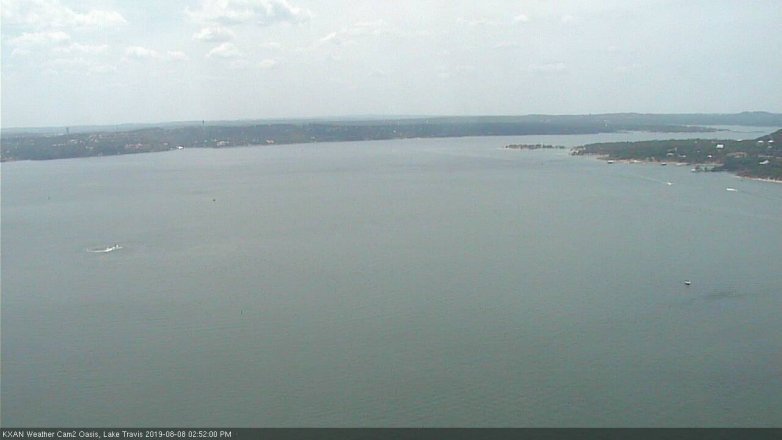 Lake Travis webcam, August 8, 2019 1:55 PM CT
