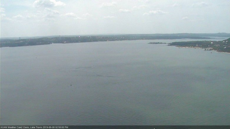 Lake Travis webcam, August 8, 2019 2:00 PM CT