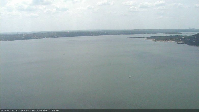 Lake Travis webcam, August 8, 2019 2:15 PM CT