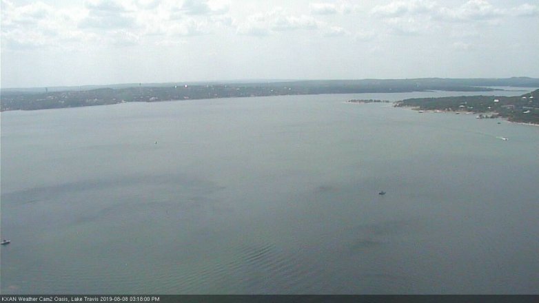 Lake Travis webcam, August 8, 2019 2:20 PM CT