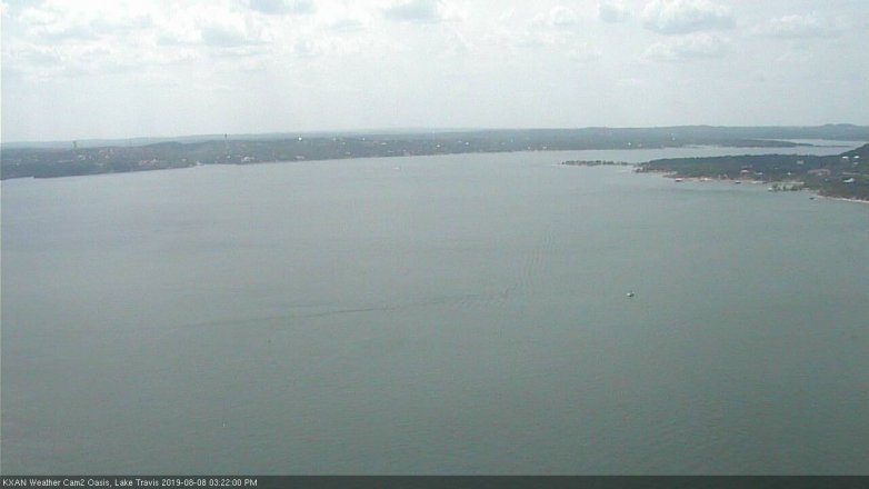 Lake Travis webcam, August 8, 2019 2:25 PM CT