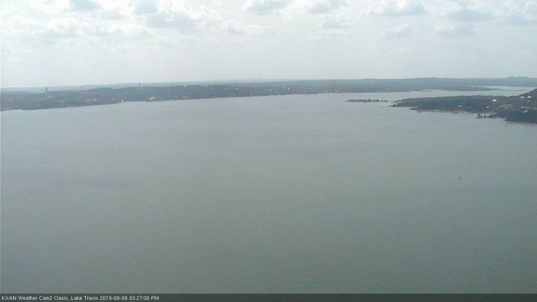Lake Travis webcam, August 8, 2019 2:30 PM CT