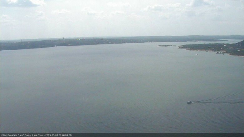 Lake Travis webcam, August 8, 2019 2:50 PM CT