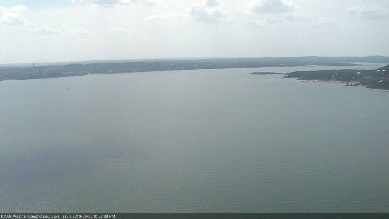 Lake Travis webcam, August 8, 2019 3:00 PM CT