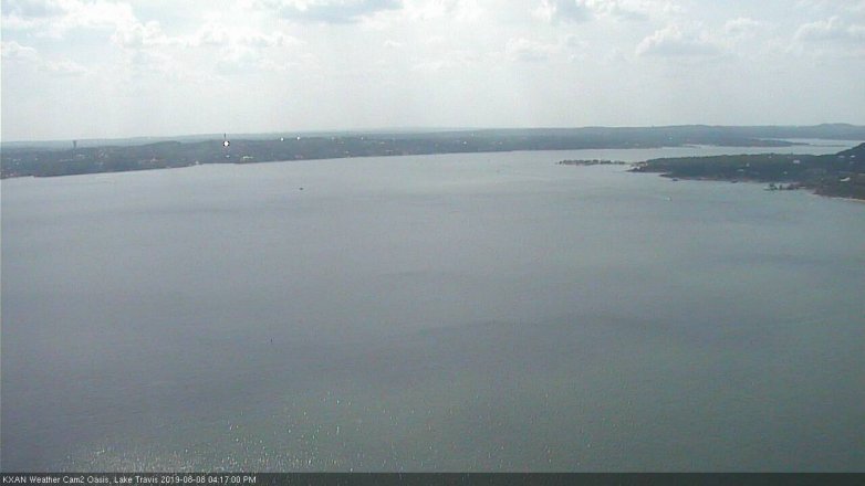 Lake Travis webcam, August 8, 2019 3:20 PM CT