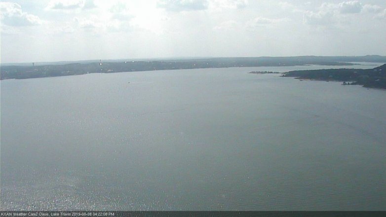 Lake Travis webcam, August 8, 2019 3:25 PM CT