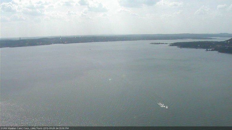 Lake Travis webcam, August 8, 2019 3:30 PM CT