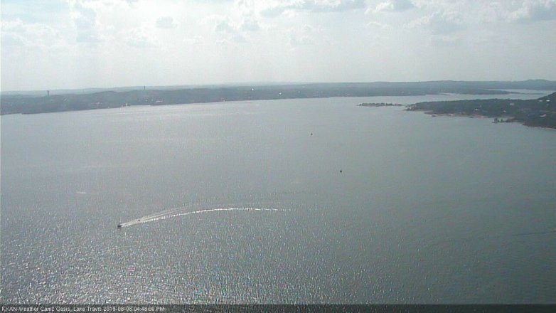 Lake Travis webcam, August 8, 2019 3:50 PM CT