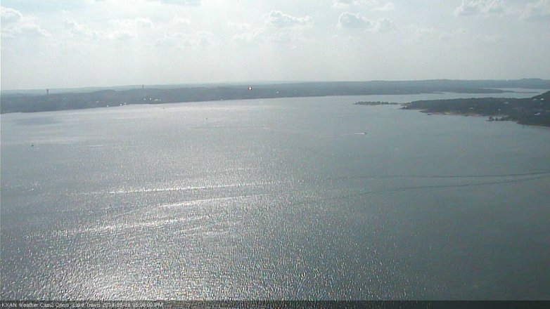 Lake Travis webcam, August 8, 2019 4:10 PM CT