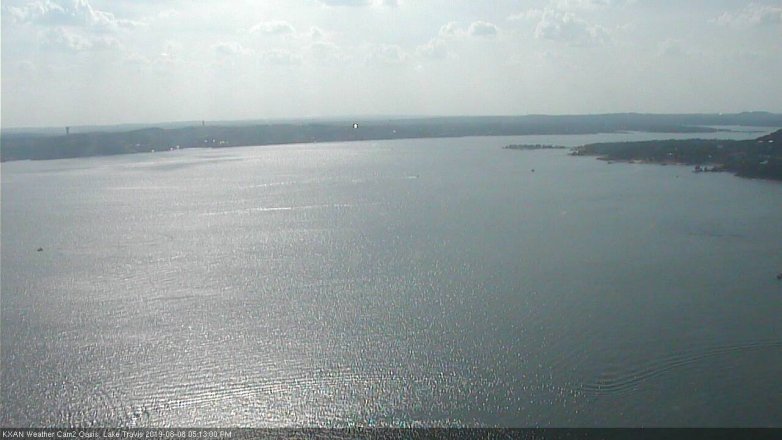Lake Travis webcam, August 8, 2019 4:15 PM CT