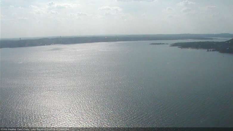 Lake Travis webcam, August 8, 2019 4:20 PM CT