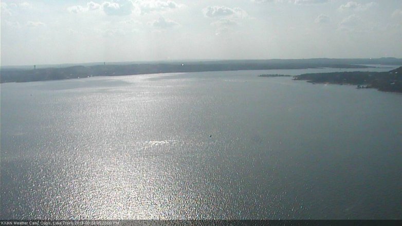 Lake Travis webcam, August 8, 2019 4:25 PM CT