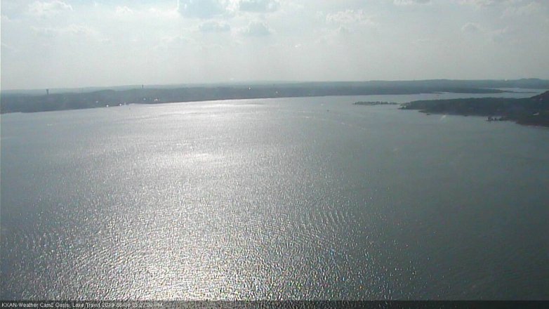 Lake Travis webcam, August 8, 2019 4:30 PM CT