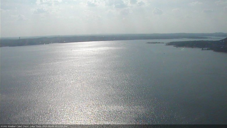 Lake Travis webcam, August 8, 2019 4:35 PM CT