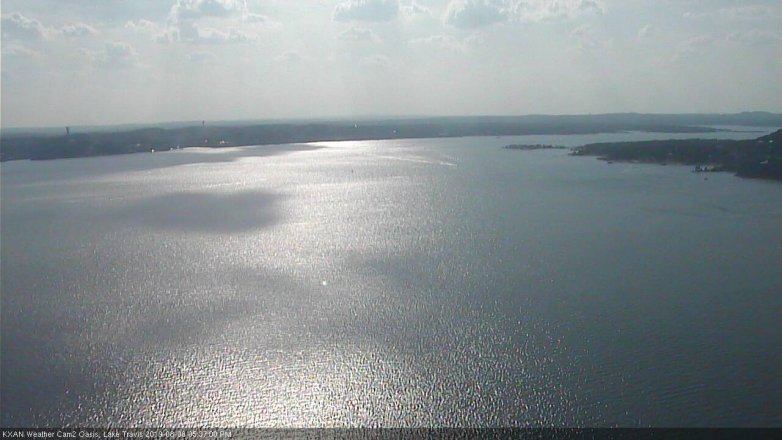 Lake Travis webcam, August 8, 2019 4:40 PM CT