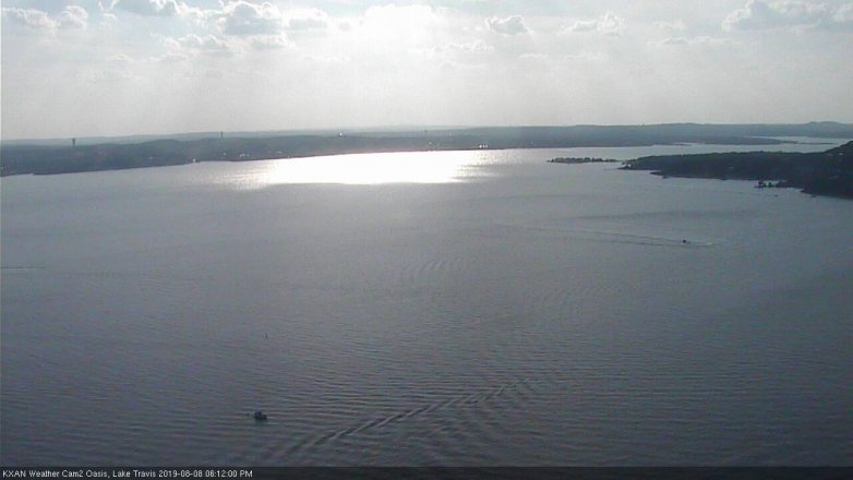 Lake Travis webcam, August 8, 2019 5:15 PM CT