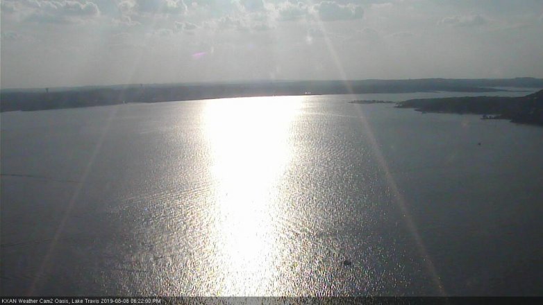 Lake Travis webcam, August 8, 2019 5:25 PM CT
