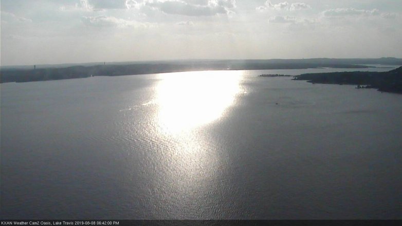 Lake Travis webcam, August 8, 2019 5:45 PM CT